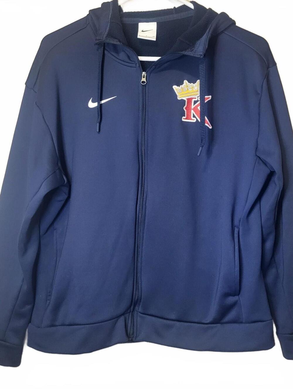 Nike Therma-FIT Full-Zip Hoodie Navy Blue Mens Size S Very Good Condition